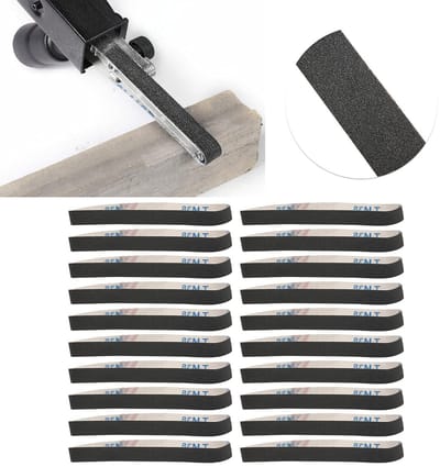 20 Stuks Schuurbanden 520 x 20mm, Schuurpapier voor Schuurmachines met Diverse Grits voor Efficiënt Schuren en Polijsten
