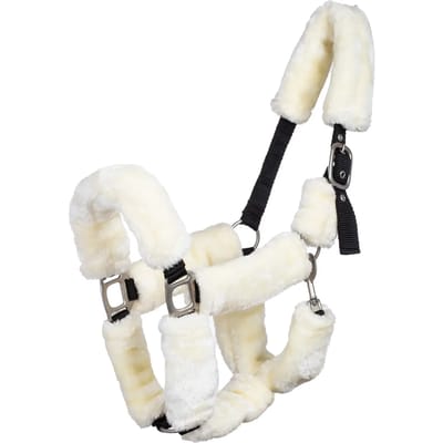 Nylon halster voor paard met synthetische wolvoering Supreme