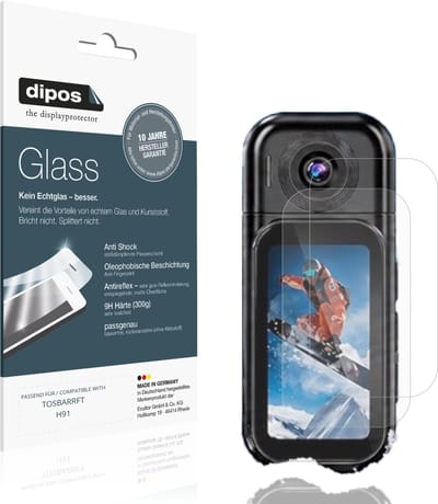 dipos – 2x Matte Pantserfolie geschikt voor TOSBARRFT H91 | 9H Screenprotector