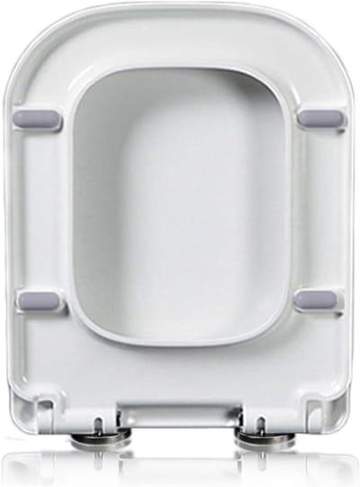 Toiletbril - WC-bril - Badkamer Vernieuwen - Soft-close Scharnieren - Vierkant - Wit