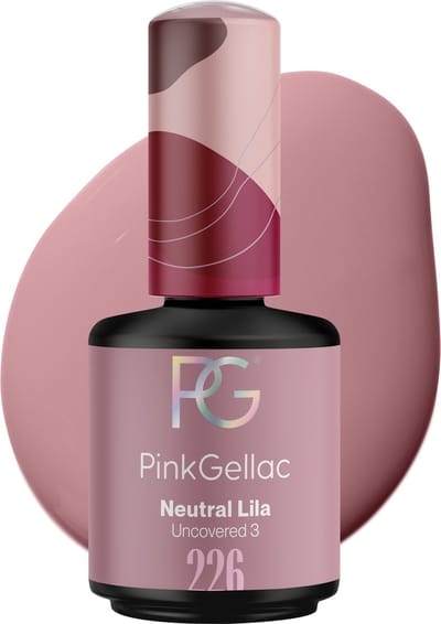 Pink Gellac Gellak - 226 Neutral Lila 15ml - Glanzende Paarse Gel Nagellak - Gellac - Gel Nagels Producten