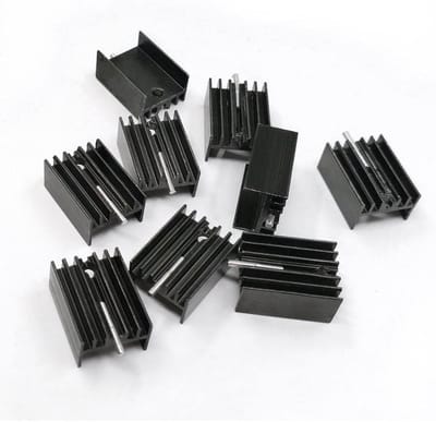 Koellichaam Set - Aluminium Koelers - Hardware Beschermen - Goede Thermische Geleiding - 10 Stuks 21mm - Zwart