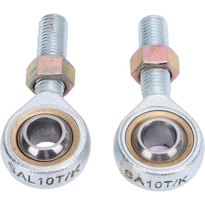 2 Pièces M10 Embout de Biellette de Direction Rotule Roulement Alliage d'Acier Direction Plus Souple Manutention Améliorée pour VTT