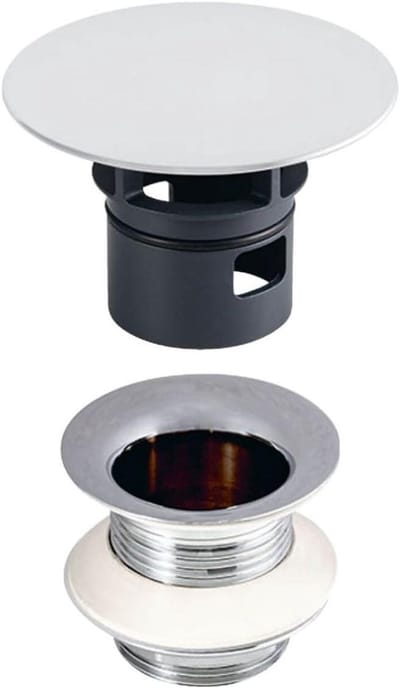 Afvoerventiel - Wastafelkraan ventiel - Sanitair reparatie - Met ingebouwde zeef - 1 1/4 inch - Hoogglans verchroomd