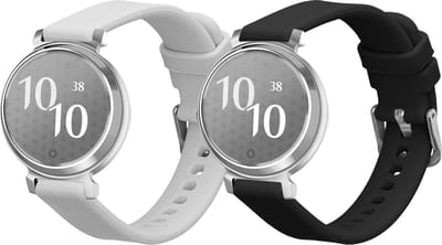 kwmobile horlogebandje geschikt voor Garmin Lily 2 / Lily 2 Active polsband - Smartwatch bandje van TPU - Activity tracker horloge band in zwart / grijs