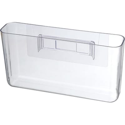 Wandgemonteerde Opberg Organizer Box Zonder Boren Sterke Lijm Transparante Wand Telefoonhouder voor white