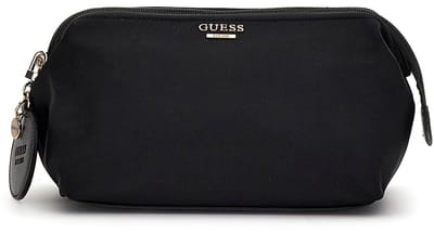 GUESS Toilettas Follie Travel Medium Pouch Black Zwart