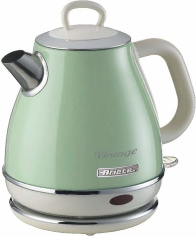 Ariete 2868/04 - Vintage waterkoker - 1 liter inhoud - 1630 Watt - draadloos - Groen
