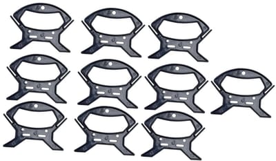 Dailygoods- Haspel 10 stuks - Haspel touw organizer - Haspel verlengkabel - Haspel voor vliegerlijnen - Haspel voor lichtsnoeren - Duurzaam plastic materiaal - Kabelhaspel