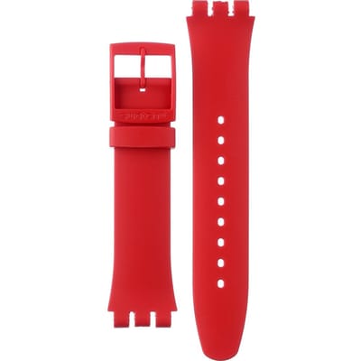 Swatch Plastic - Originals Large (41mm) SUO/SO29/SO32 ASO32B401 Rouge & Noir Horlogeband