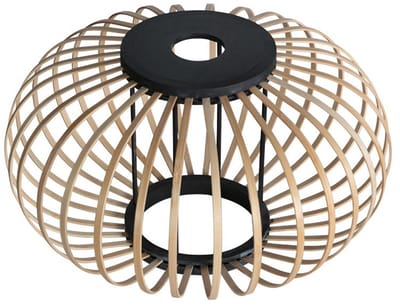 Lampenkap K2019BS Ø31cm crèmekleurige bamboe kap met luchtig design - Anne Light Home - Trendy Lampenkappen voor binnen