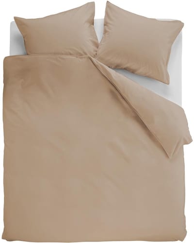 Ambiante Cotton Uni dekbedovertrek - Effen - Lits-Jumeaux - 240x200/220 cm - Khaki