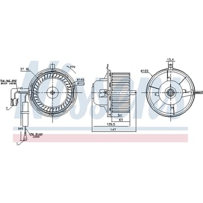 Binnenventilator NISSENS 87404
