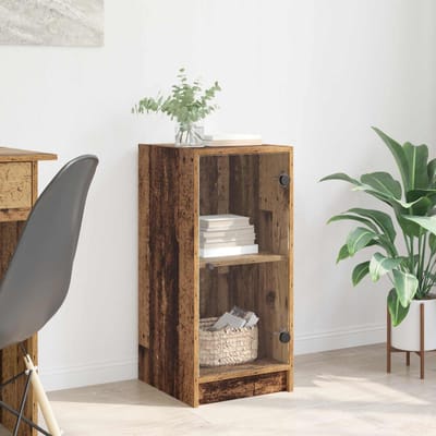 vidaXL - Dressoir - Oud - hout - 35 - x - 37 - x - 76 - cm - Bewerkt - hout