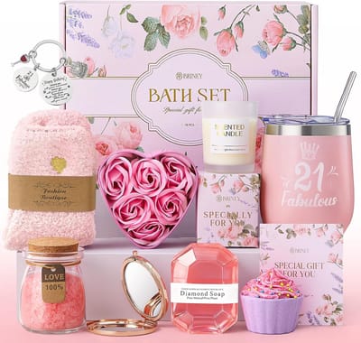 Luxe Spa & Wellness Cadeauset voor Vrouwen met Beanie Sokken en Geurkaars