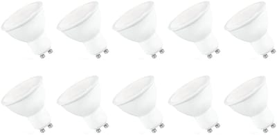 Spectrum LED Lamp GU10 6W - 230V - 500 Lumen - 3000K Warm Wit - Gezellig licht - Energiezuinig - 10 stuks