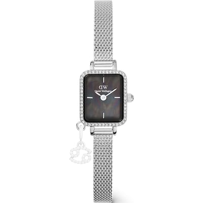 Daniel Wellington DW Watch Quadro Mini Crystal Zodiac Sterling 15.4x18.2mm Silver