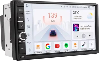 Autoradio met bluetooth - Carplay - Voor Auto - Geschikt voor Apple en Android - Stereo - Navigatie - Navigatiesysteem auto - 3GB 32GB - 7"