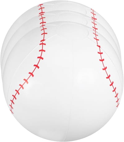 Opblaasbare Sportballen - Strandballen Zwembadballen - Buiten Spelen - Set van Drie Stuks - 40x40x40cm - Wit