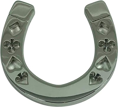 Poker Gewicht - Hoefijzer Accessoire - Spel Stabiliteit - Elegant Design - 34 Gram - Zilver