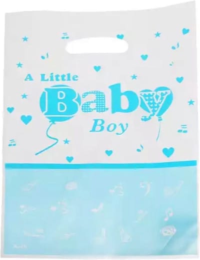 Akyol - Uitdeelzakjes little boy – jongen - verjaardag babyboy – babyboy – kind | Uitdeelzakjes | 10 stuks| Traktatie zakjes voor Uitdeelcadeautjes-verjaardag uitdeelzakjes-uitdeelzakjes verjaardagsfeestje| Uitdeelzakjes Kinderfeestje-Kinderen-