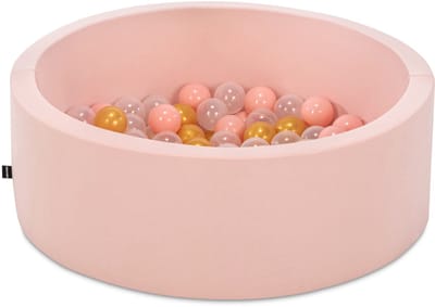 Asir ballenbak voor baby’s - roze - 150 ballen - roze, goud en transparant