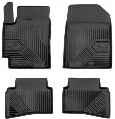 FROGUM No.77 - Automatten Set - KIA Stonic automat - TPE rubber - 3D randbescherming - Perfecte pasvorm