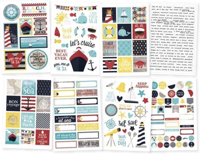 Simple Stories: Cruisin' Stickers 4"X6" 8/Pkg (RUI10652)