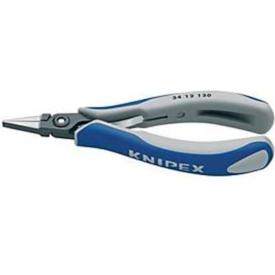 Knipex 34 12 130 Platte tang Elektronica en fijnmechanica Recht Chroom-vanadium kogellagerstaal 135 mm