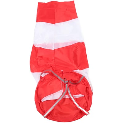 Windzak Lichtgewicht Sterk Polyester Windrichting Meting Sok Tas voor Buiten Boerderij Industrie white