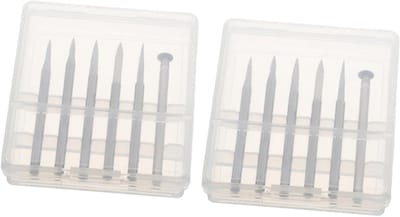 Houtsnijboor Set - Graveer Bits - Hout Bewerken - Duurzaam Metaal - 12 Stuks - Zilver