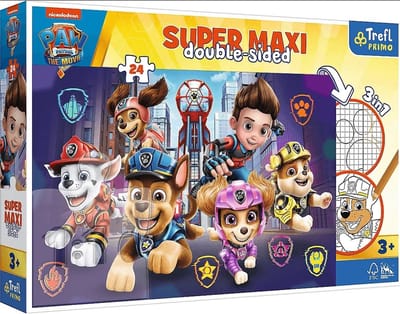 Super Maxi DOUBLE-SIDED PUZZEL 3 IN 1 Paw Patrol 24PCS