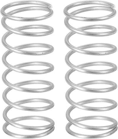 Drukveren Roestvrij Staal - Verlengveer Compressieveer - Apparaten Repareren - Roest- Corrosiebestendig - 1.2mm x 15mm x 40mm - Zilver
