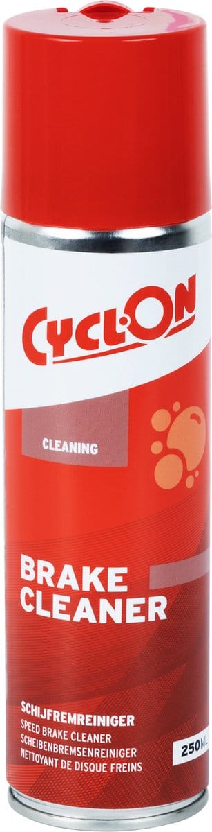 Cyclon Remreiniger Brake Cleaner Spray 250 Ml Zilver/rood