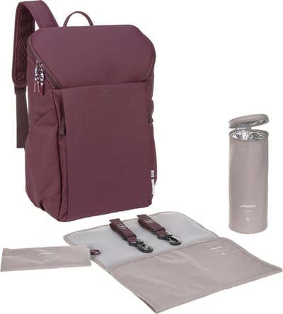 Lässig Luiertas Green Label Slender Up Backpack Rugzak deep red