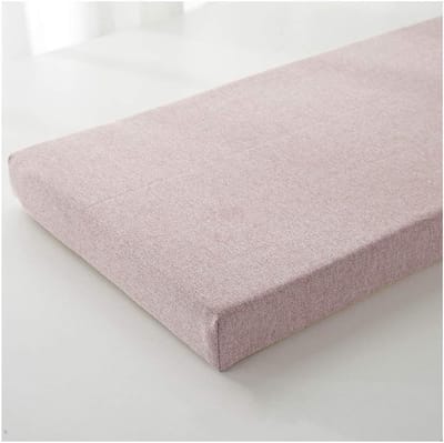 3-zits bankkussen - luxe tuinbankkussen, afneembare sneldrogende bankkussenhoes, tuinbankkussen, stoelkussen, tuinbank, terraskussen, G9 roze 120×30×3cm (47×12×1.2")