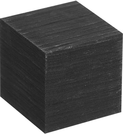 Grafietblok Plaat - Elektrode Staven - Metaal Smelten - Hoge Zuiverheid Grafiet - 10x10x0.4 mm - Zwart