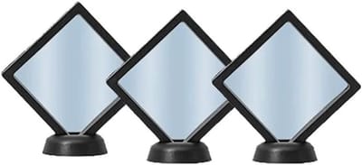Juwelendoos 3 Stuks - Display Houders - Sieraden Tonen - Drijvend Frame - Klein Formaat - Zwart