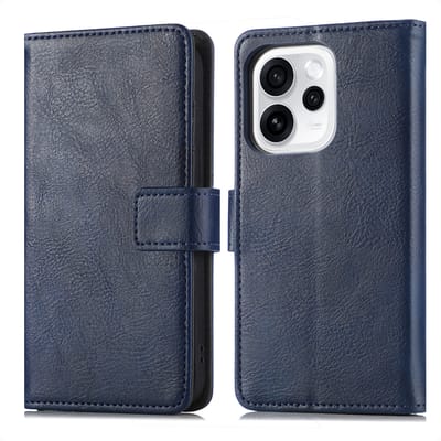 imoshion Hoesje - Geschikt voor Oppo Reno15 F (5G) - Luxe Bookcase - Donkerblauw