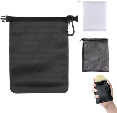 Dailygoods- Zeepzak Waterdicht - Zeep Houder - Sneldrogende Mesh Zeepnetten - Lekvrije Opbergtas - Duurzaam Nylon - Voor Reizen en Kamperen - Zeepdoos