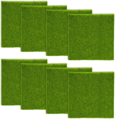 Kunstgras Tapijt - Realistisch Gazon - Binnen en Buiten - Antislip Onderkant - 15 x 15 cm - Groen