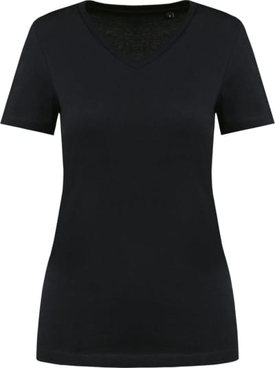 Kariban Premium Supima® dames-T-shirt V-hals korte mouwen PK305 - Black - XS