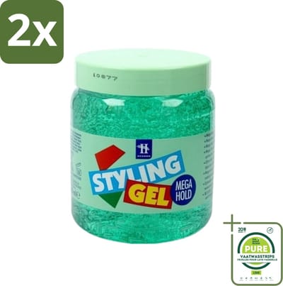 Hegron - Styling Gel - Megahold - Sterke Fixatie - 150 ml - Voordeelverpakking - 2 stuks - Haartype styling gel - Megahold gel