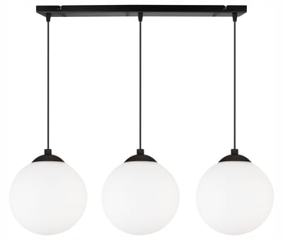 Moderne Zwarte Hanglamp Florence 3x E27 15cm Bol