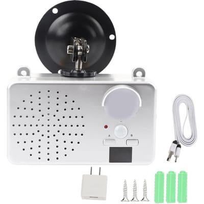 Avertissement vocal, capteur infrarouge étanche pour l'entrée des poubelles des chantiers de construction gray