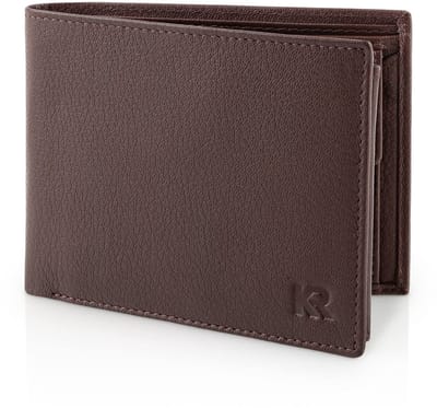 Dailygoods- Portemonnee Heren met RFID-bescherming - Echt Lederen Portemonnee - Muntzakje - Bruin - Duurzaam Leer - Geschenkverpakking - Portemonnee Voor Mannen