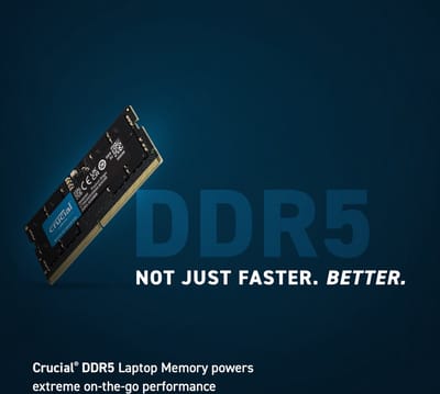 Crucial CT8G56C46S5 geheugenmodule 8 GB 1 x 8 GB DDR5 262-pin SO-DIMM ECC