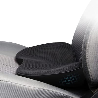 Dailygoods- Autostoelkussen Verhoogd - Ontlastingskussen - Zitkussen Orthopedisch - Multifunctioneel Kussen - Space Memory Foam - 440x240x95 mm
