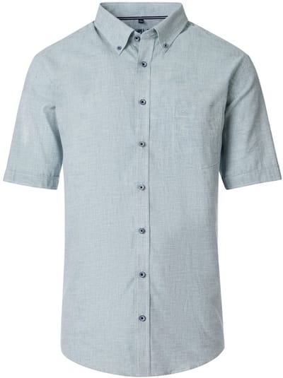 Casa Moda Casual Overhemd Korte Mouw Linnenmix 954457100-300 - L