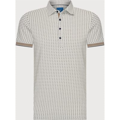 Blue Industry De geometrische polo |